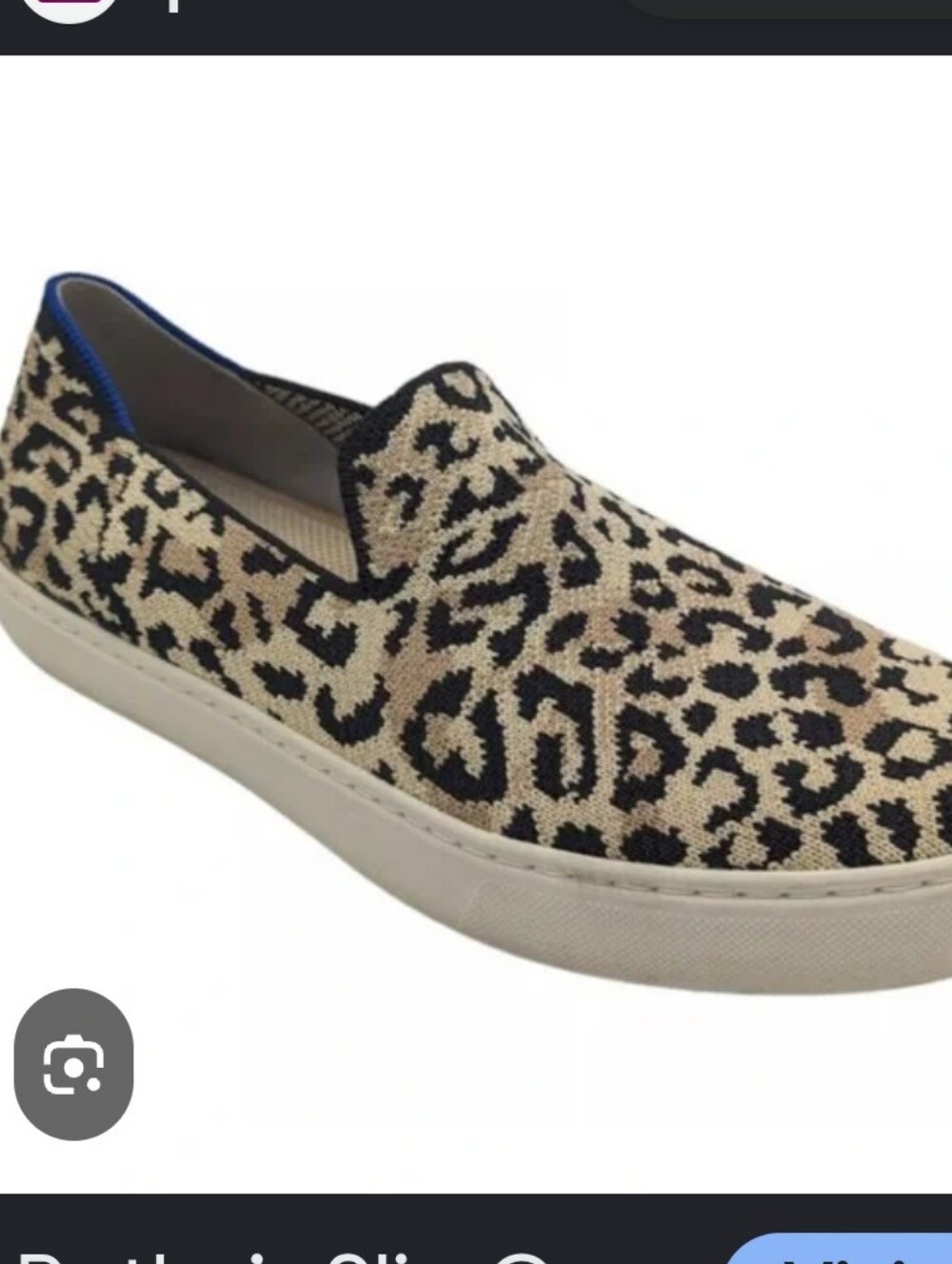 Rothy's Knit Slip-On Sneakers in Leopard Print